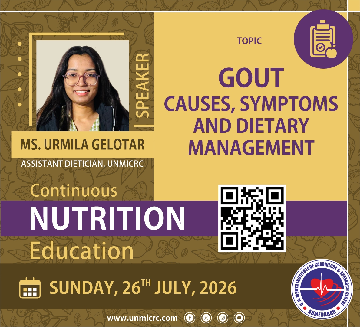 GOUT CAUSES, SYMPTOMS AND DIETARY MANAGEMENT
