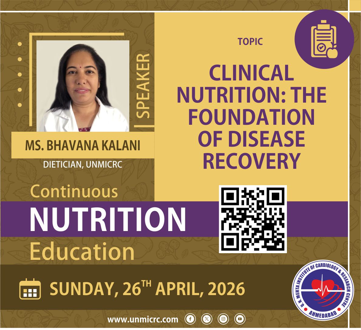 CLINICAL NUTRITION : THE FOUNDATION OF DISEASE RECOVERY